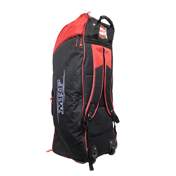 MRF Power 1.0 Duffle wheelie kit bag – Black / Red