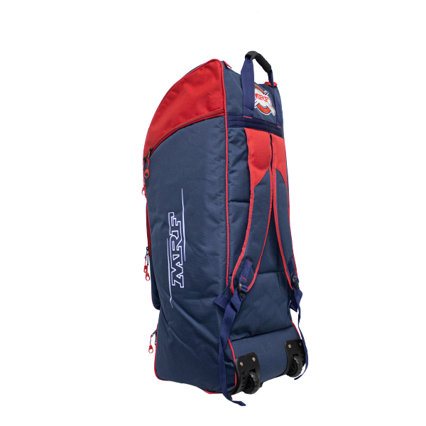 MRF Power 1.0 Duffle wheelie kit bag – Navy / Red