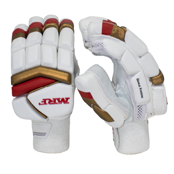 MRF Genius Kingdom Batting Gloves – Red Gold – Adult RH