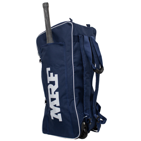 MRF Prodigy Duffle wheelie junior kit bag – Navy