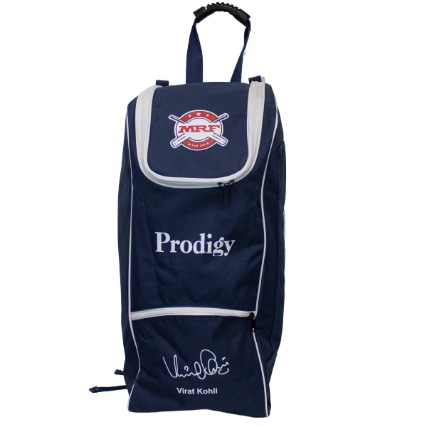 MRF Prodigy Duffle wheelie junior kit bag – Navy