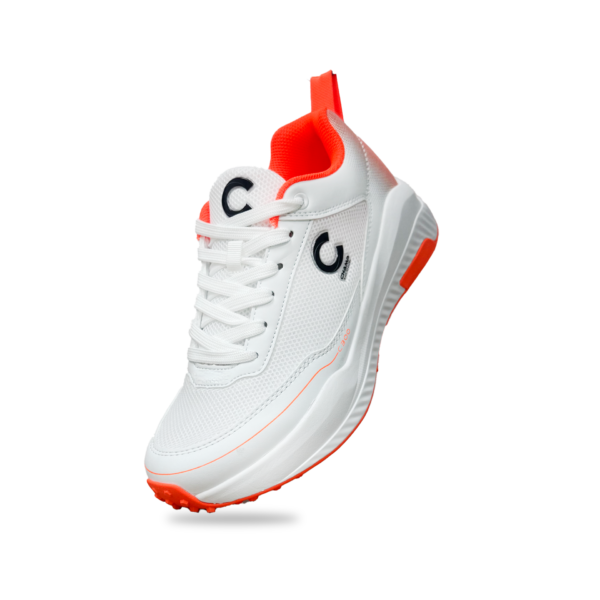 Champ C300 Rubber – Cricket Shoes – White and Orange