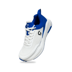 Champ C500 Rubber – Cricket/Hockey Shoes – White and Blue
