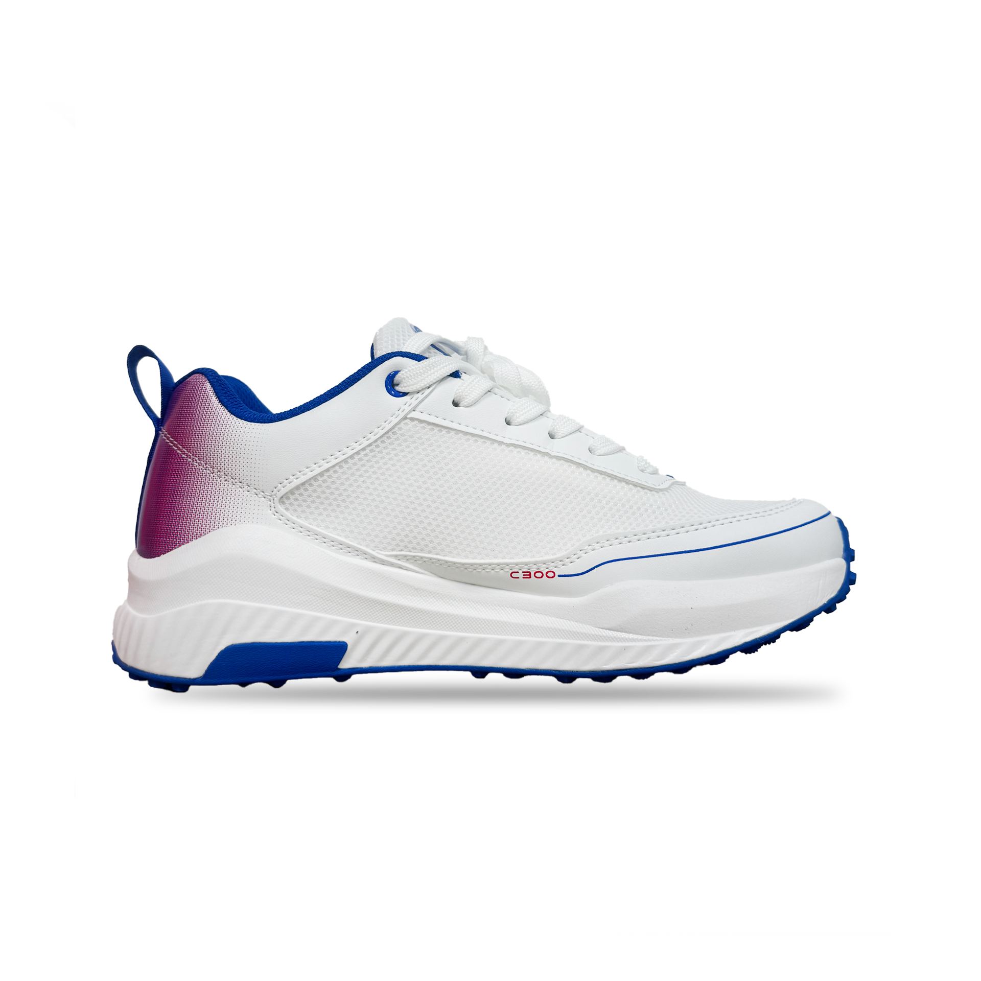 Champ C300 Rubber – Cricket Shoes – White and Blue