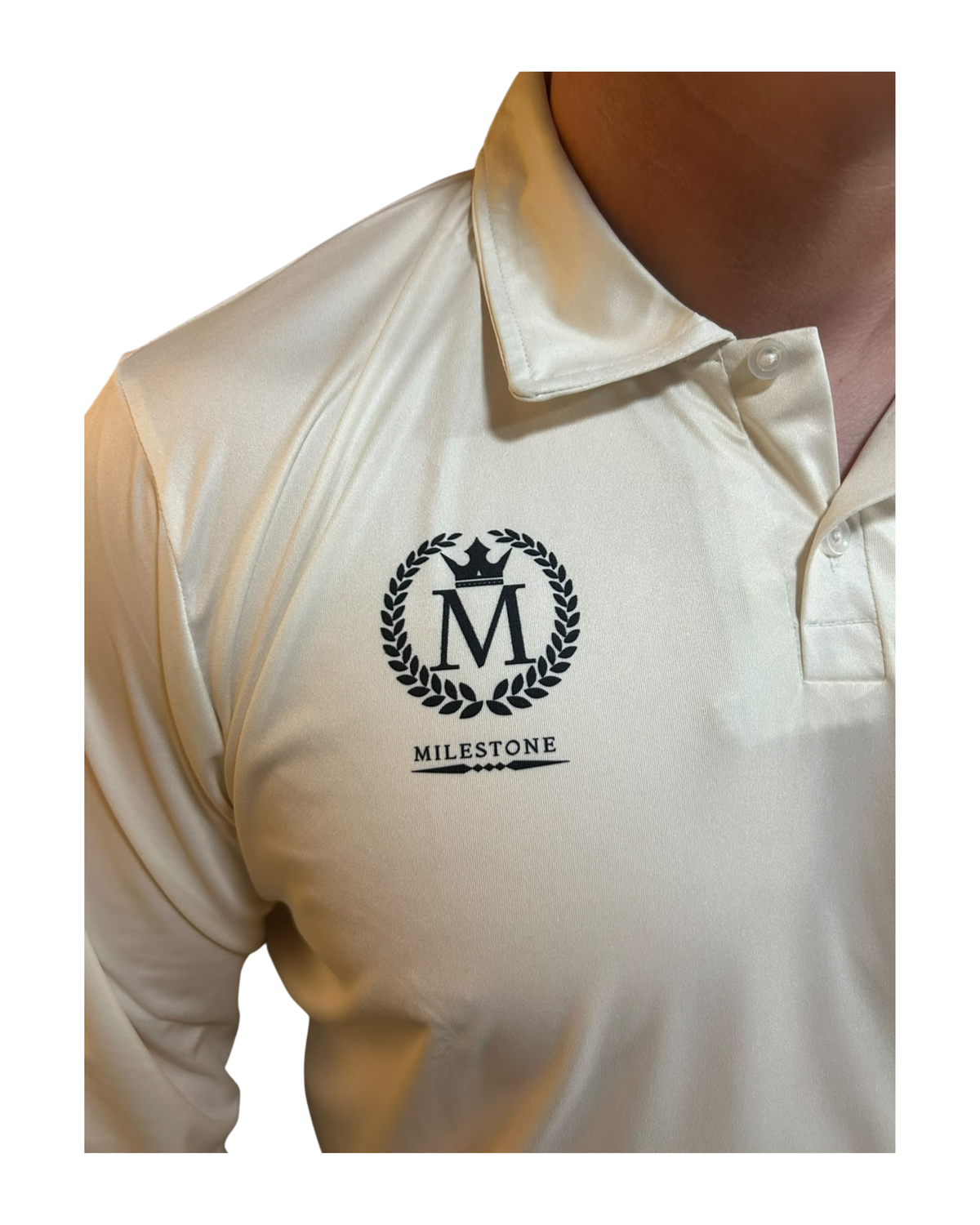 Milestone Off White Long Sleeve Playing Shirt