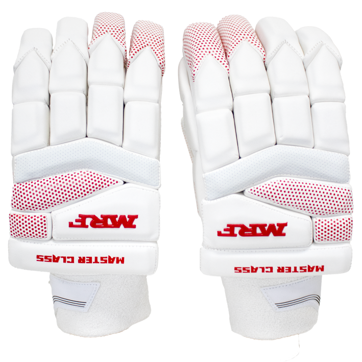 MRF Master Class Batting Gloves – White – Adult RH