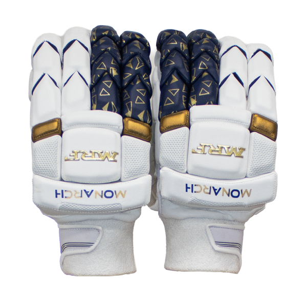 MRF Monarch Batting Gloves – Navy /Gold – Adult RH/LH