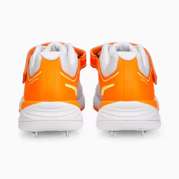 Puma Bowling 22.1 White Ultra Orange Yellow – Cricket Spikes