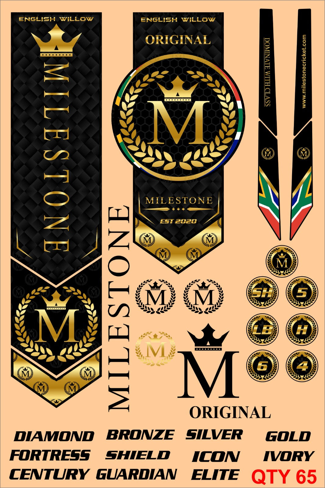 Milestone Stickers Set