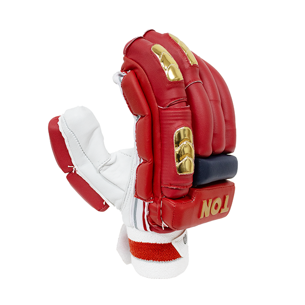 Ton IPL Series 2026 Cricket Batting Gloves – Adult – Red and Gold