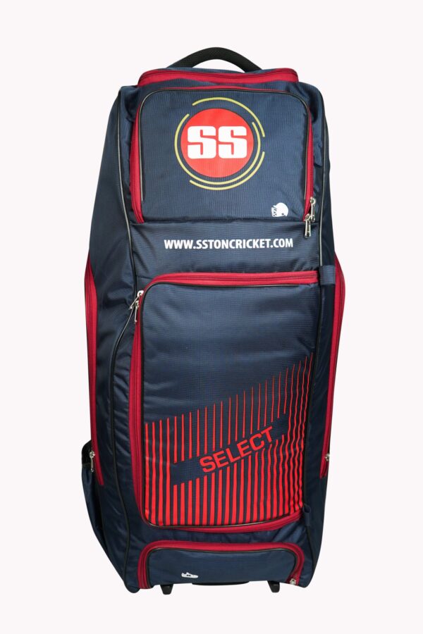 SS Select Duffle wheelie cricket Kit Bag (Navy blue and red