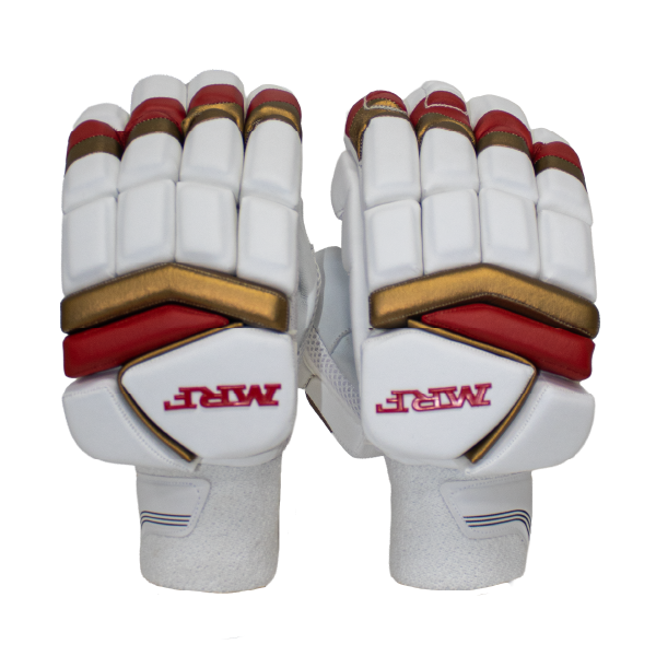 MRF Genius Kingdom Batting Gloves – Red Gold – Adult RH