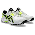 Asics Gel – Gully 7 White Yellow Cricket Spikes