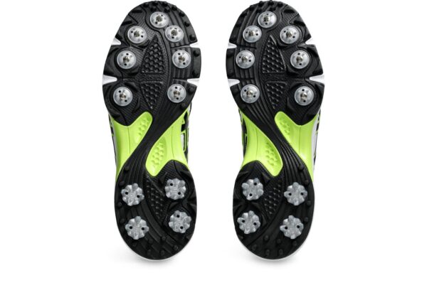Asics Gel – Gully 7 White Yellow Cricket Spikes