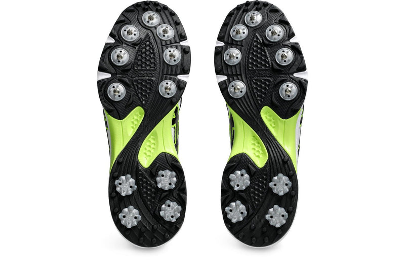 Asics Gel – Gully 7 White Yellow Cricket Spikes