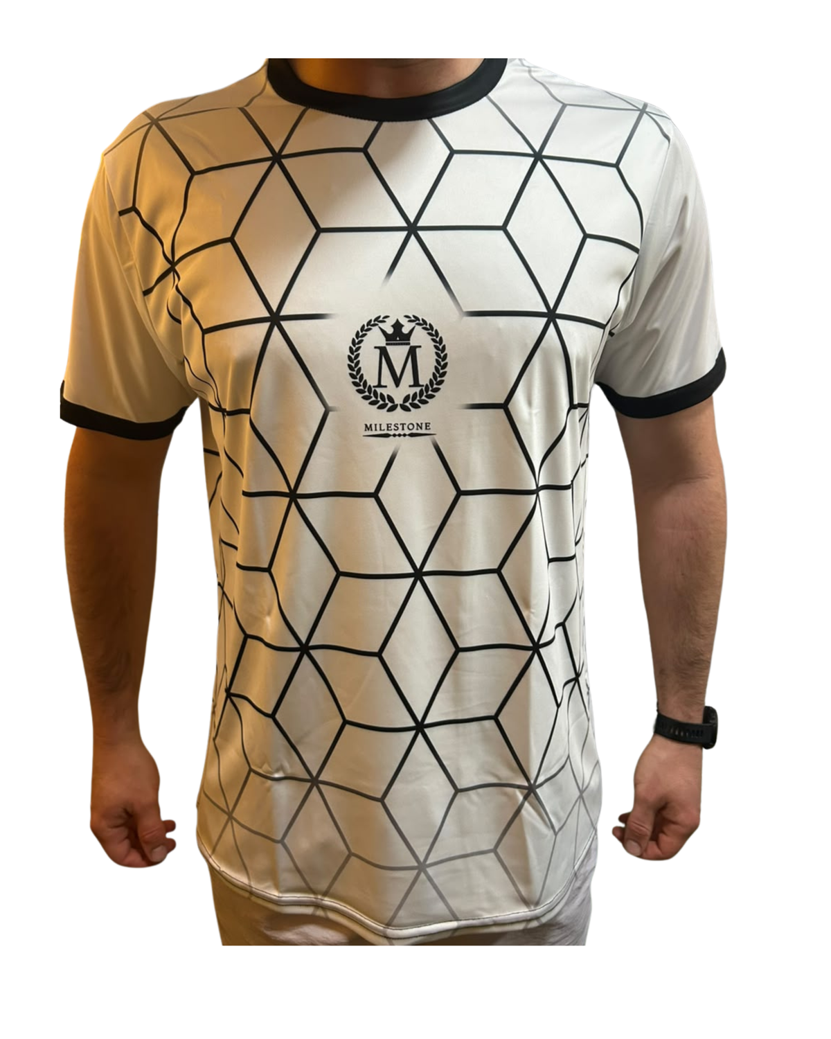 Milestone Training Tee White and Black