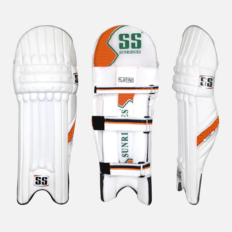 SS Platino Batting Pads 2026 – Youth – Boys – Orange and White
