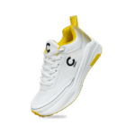 Champ C300 Rubber – Cricket/Hockey Shoes – White and Yellow