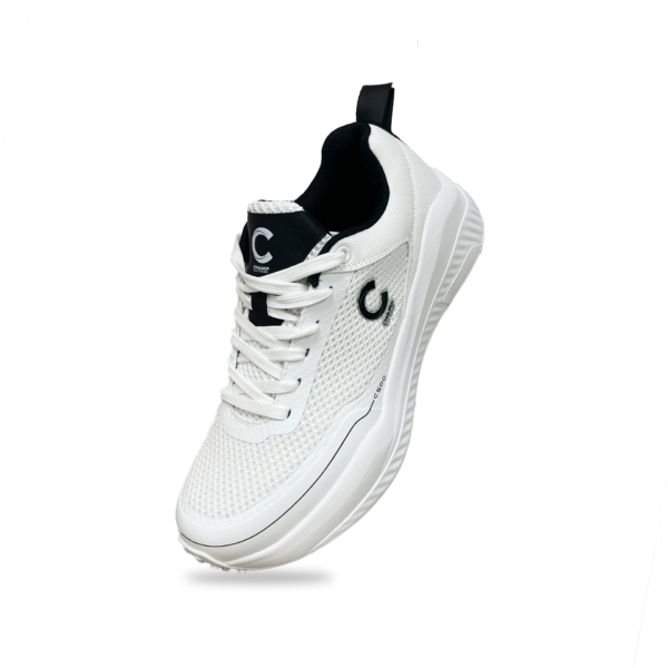 Champ C500 Rubber – Cricket/Hockey Shoes – White and Black
