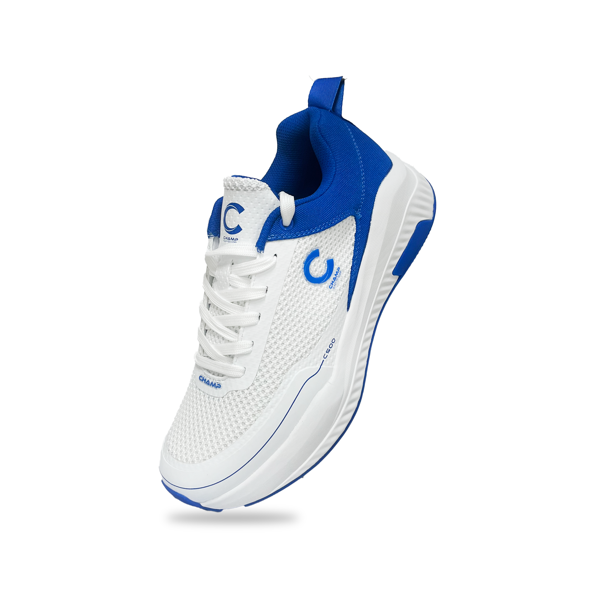 Champ C500 Spikes – White and Blue