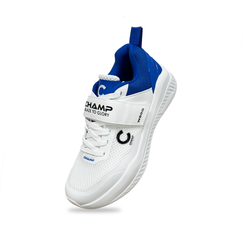 Champ W500 Bowling Spikes – White and Blue