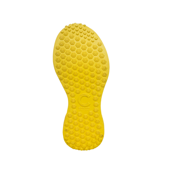 Champ C300 Rubber – Cricket/Hockey Shoes – White and Yellow
