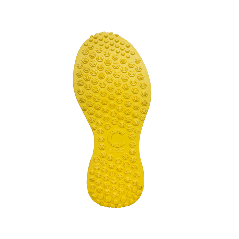 Champ C300 Rubber – Cricket/Hockey Shoes – White and Yellow