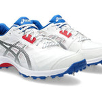 Asics Gel – Gully 7 White Pure Silver Cricket Spikes