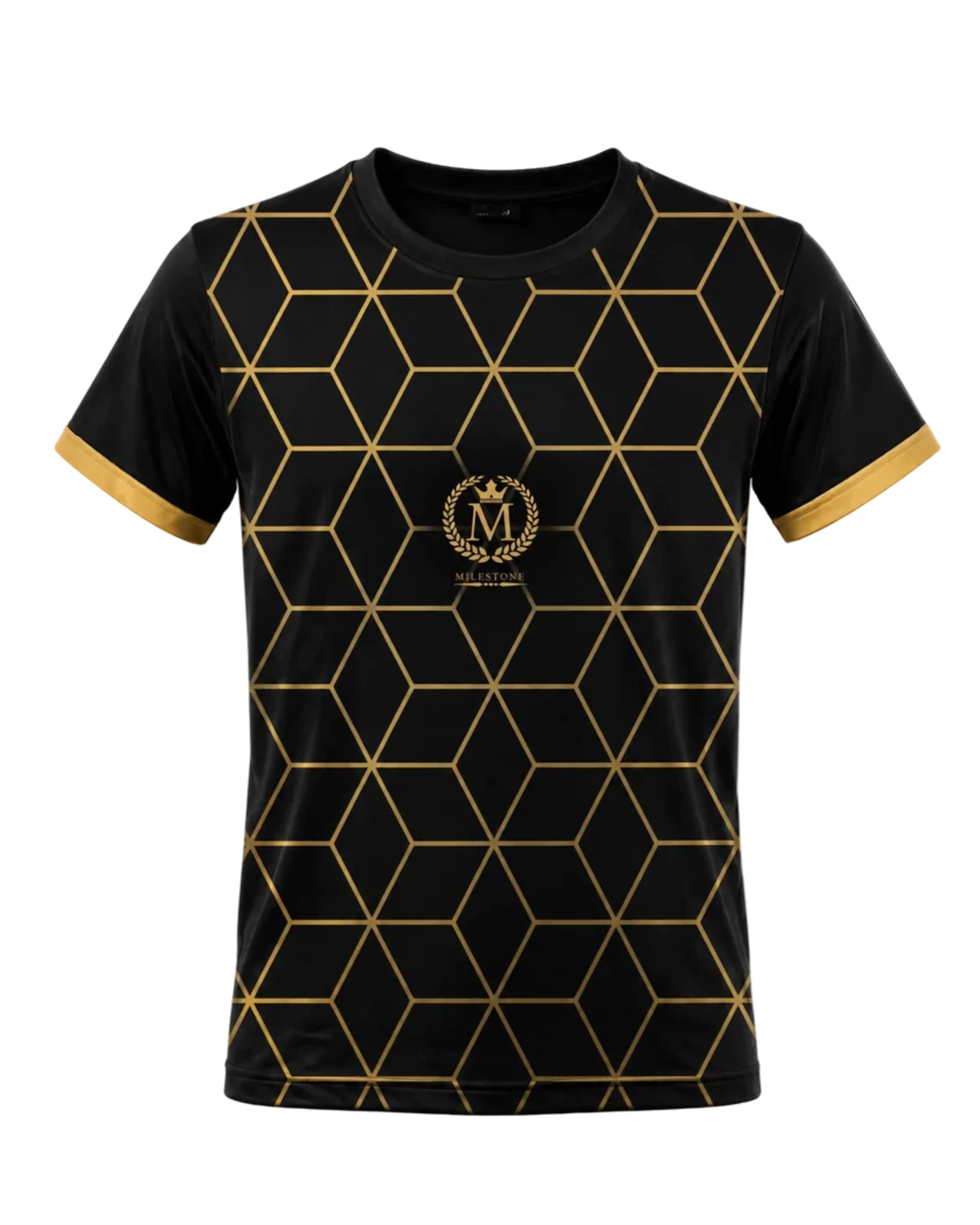 Milestone Training Tee Black and Gold