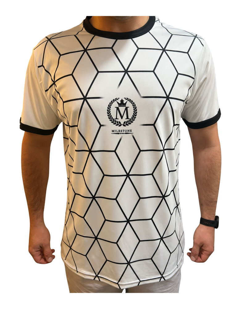 Milestone Training Tee White and Black