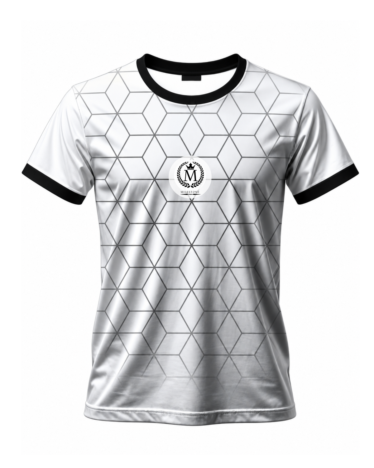 Milestone Training Tee White and Black