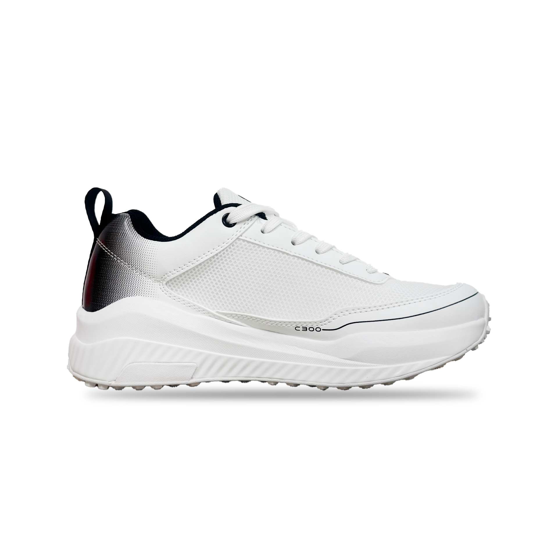 Champ C300 Rubber – Cricket Shoes – White and Black