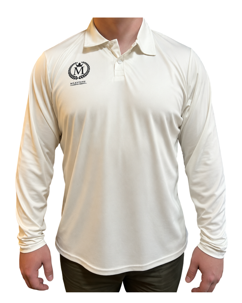 Milestone Off White Long Sleeve Playing Shirt