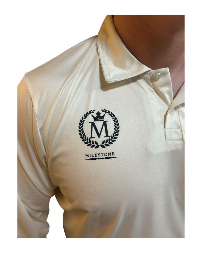 Milestone Off White Long Sleeve Playing Shirt