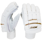 MRF Genius Emperor Batting Gloves – White Gold – Adult RH