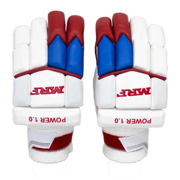 MRF Power 1.0 Batting Gloves – Junior – RED-BLUE