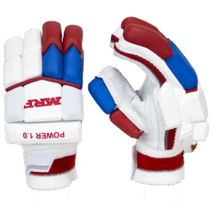 MRF Power 1.0 Batting Gloves – Junior – RED-BLUE