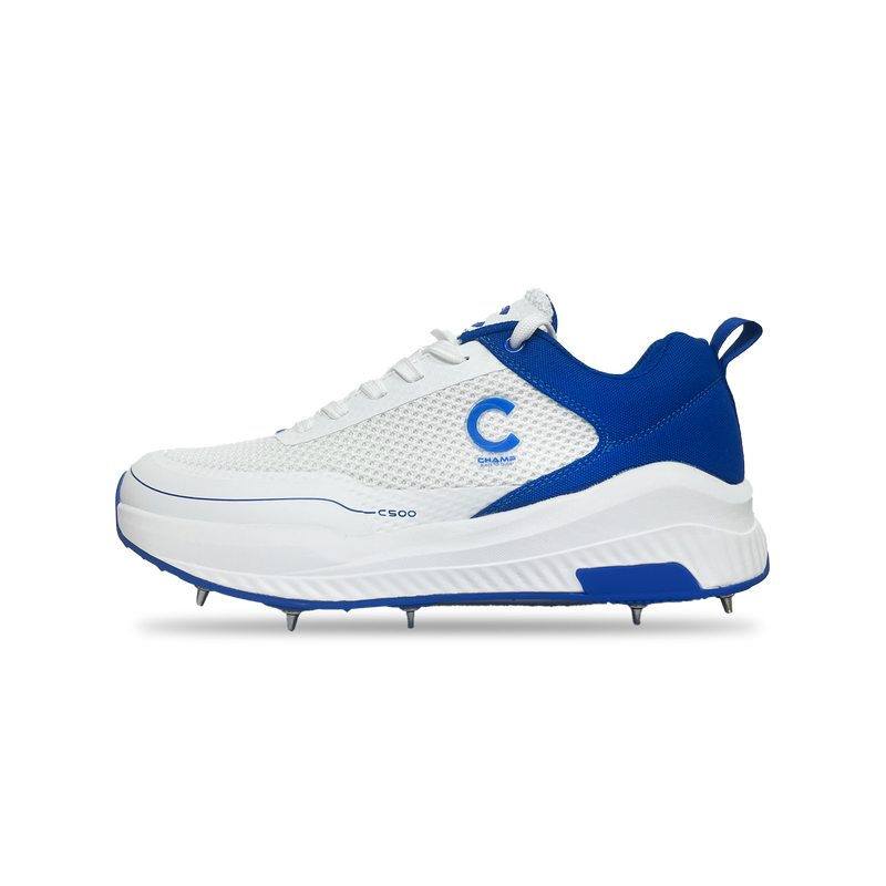 Champ C500 Spikes – White and Blue