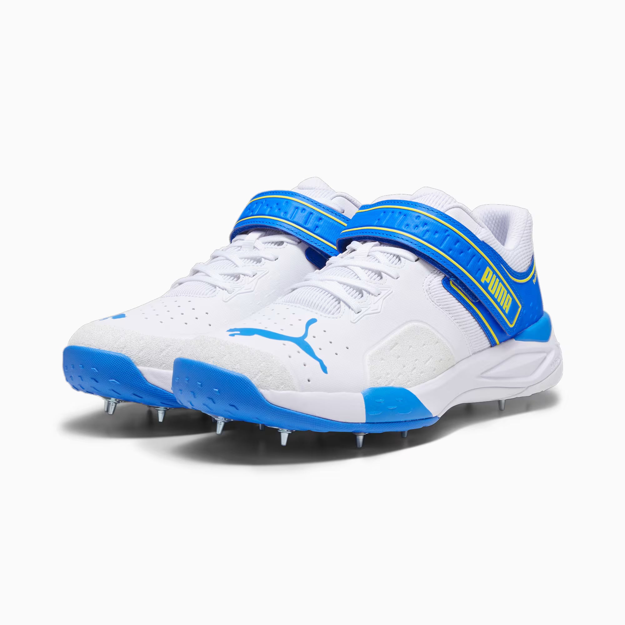 Puma Bowling 22.1 White Ultra Blue – Cricket Spikes
