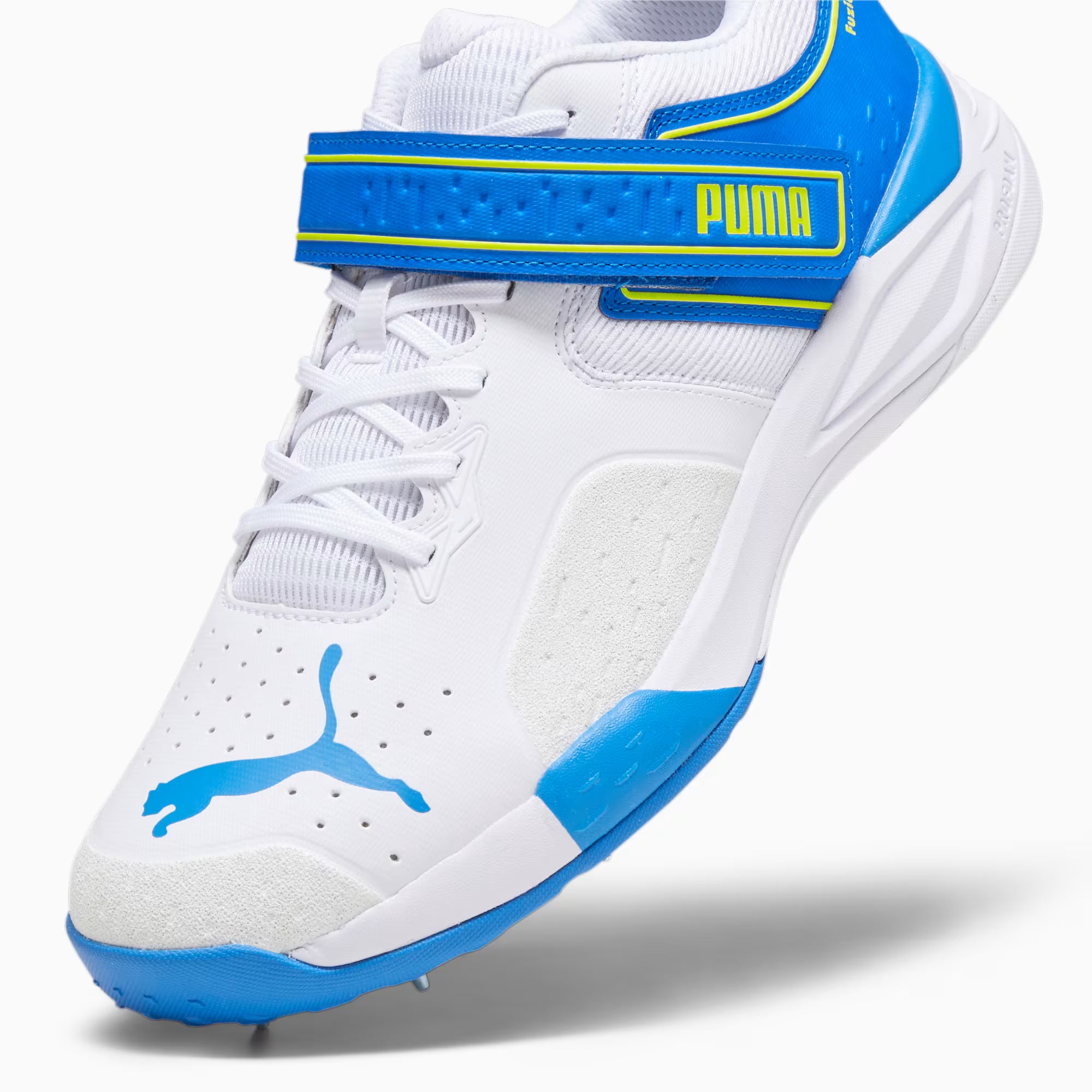 Puma Bowling 22.1 White Ultra Blue – Cricket Spikes