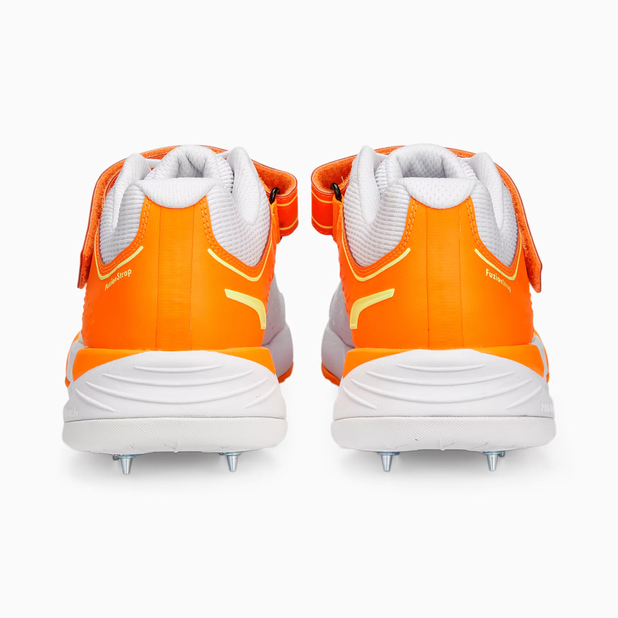 Puma Bowling 22.1 White Ultra Orange Yellow – Cricket Spikes