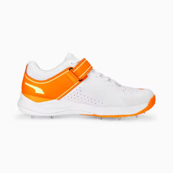 Puma Bowling 22.1 White Ultra Orange Yellow – Cricket Spikes