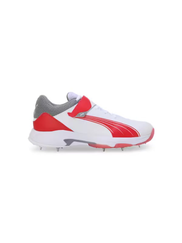 Puma Bowling 24.1- White Stormy Red Cricket Spikes