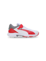 Puma Bowling 24.1- White Stormy Red Cricket Spikes