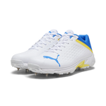 Puma Spike 22.2 White Yellow Blaze – Blue Cricket Spikes