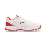 Puma Spike 24.2 White Red – Cricket Spikes