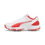 Puma Spike 24.2 White Red – Cricket Spikes