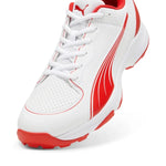 Puma Spike 24.2 White Red – Cricket Spikes