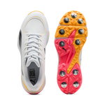 Puma Spike 24.2 White Black Sun Stream – Cricket Spikes