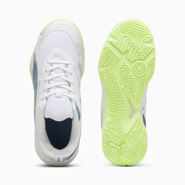 Puma Solarflash JR III Indoor/Court Shoes – White Blue Horizon